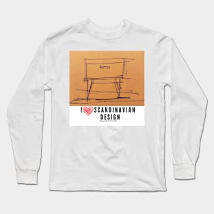 I love Scandinavian design Long Sleeve T-Shirt